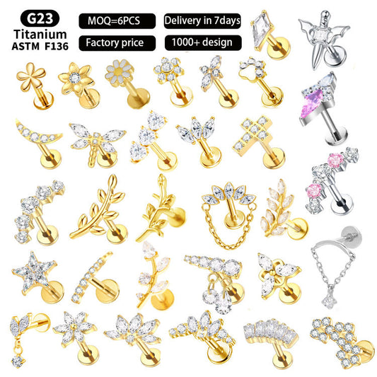 Titanium Zircon Comfort Earrings™